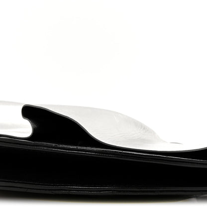 Chanel Metallic Lambskin Wave Clutch Black Silver 10 of 11