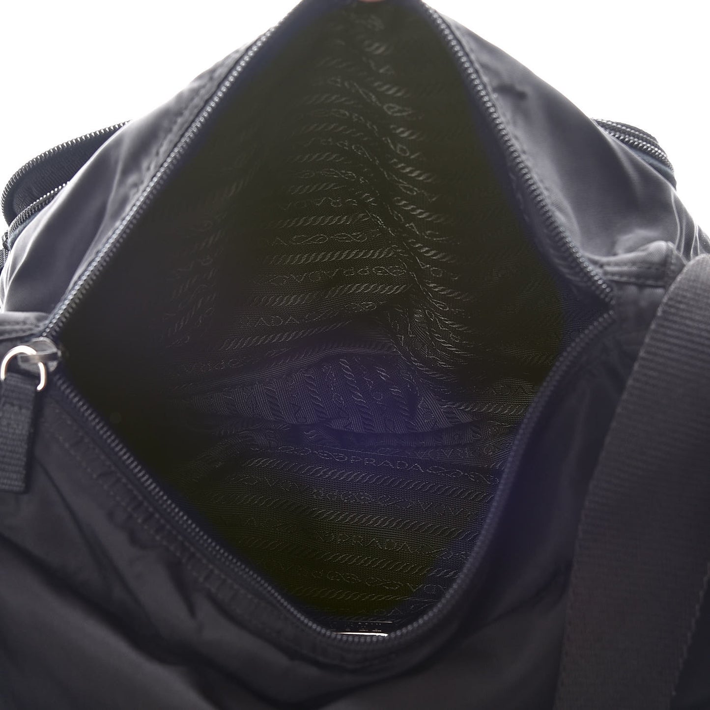 Nylon Vela Messenger Bag Black