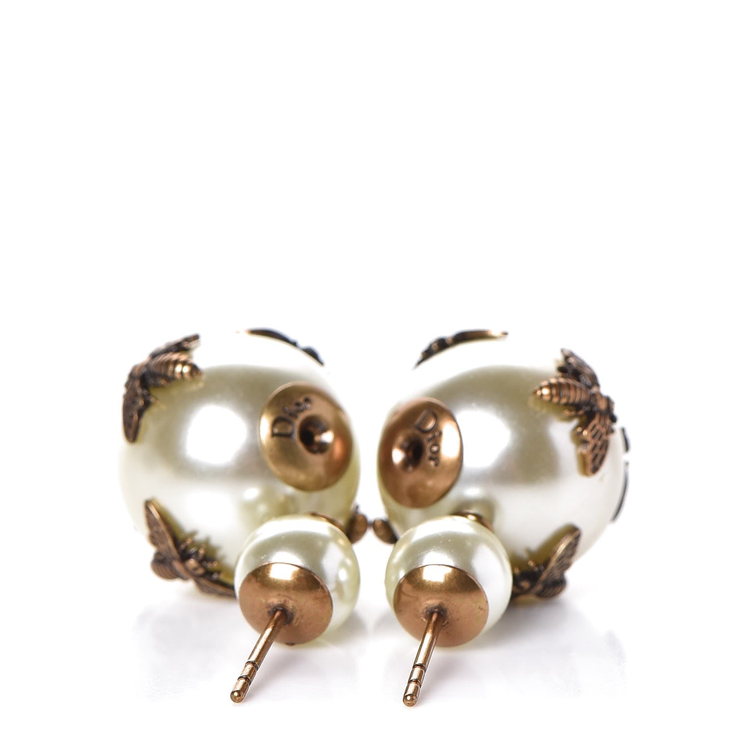 Christian Dior Mise En Dior Tribal Bee Earrings White 3 of 4