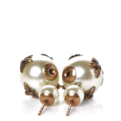 Christian Dior Mise En Dior Tribal Bee Earrings White 3 of 4