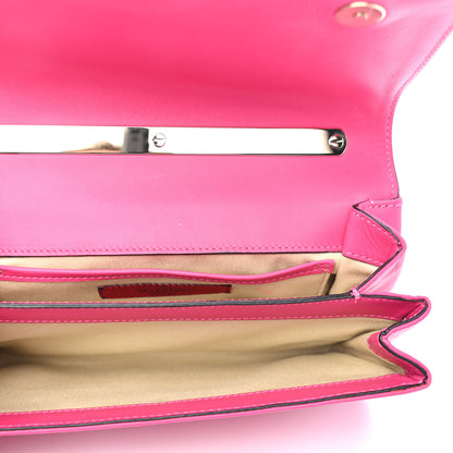Valentino Garavani Calfskin Va Va Voom Shoulder Bag Pop Fuxia 4 of 4