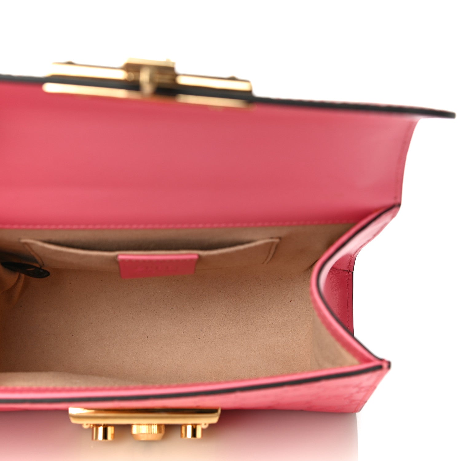 Gucci Guccissima Small Padlock Shoulder Bag Flush 4 of 13