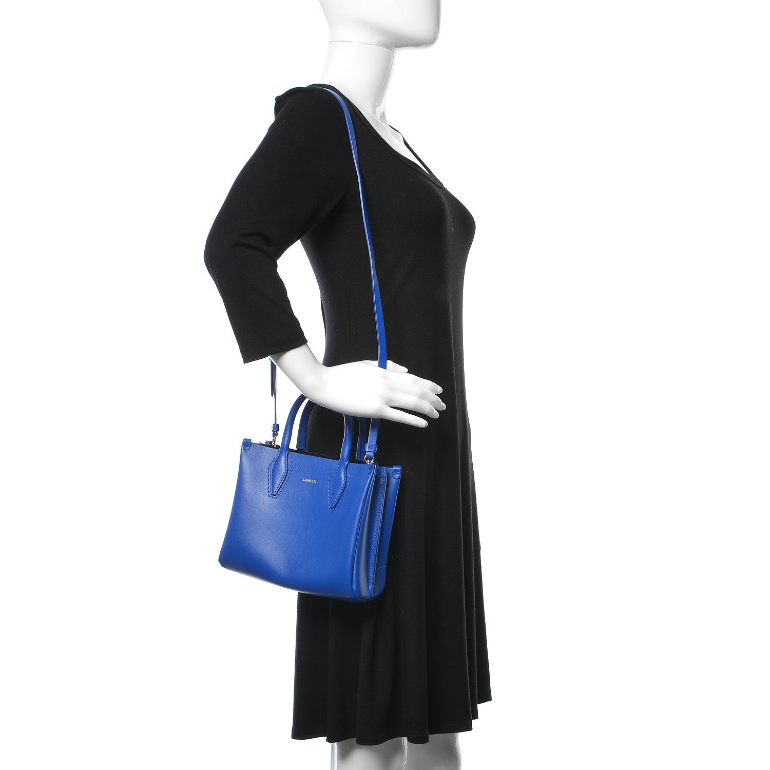 Lanvin Smooth Calfskin Mini Le Journee Bleu Electrique 2 of 9