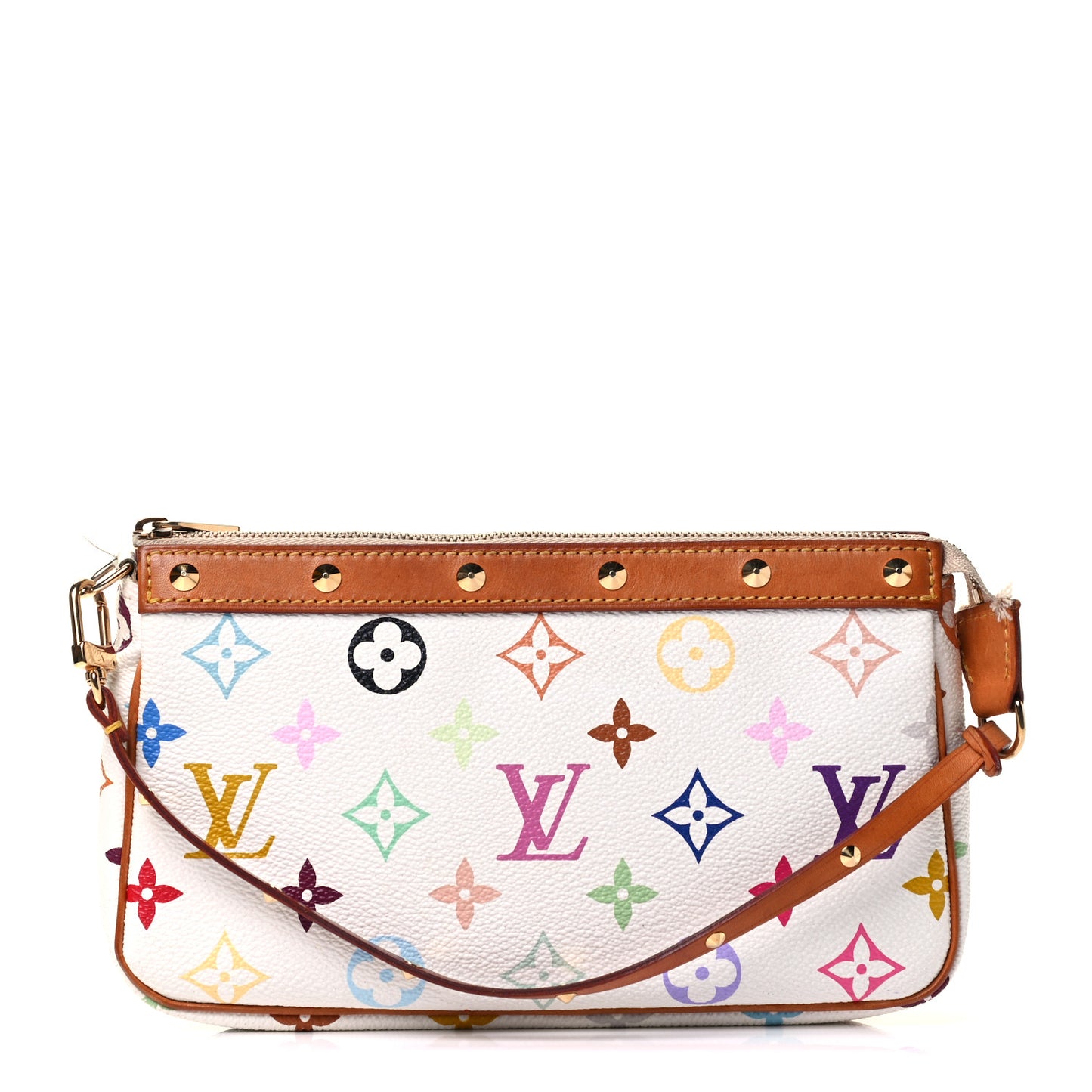 Monogram Multicolor Pochette Accessories White