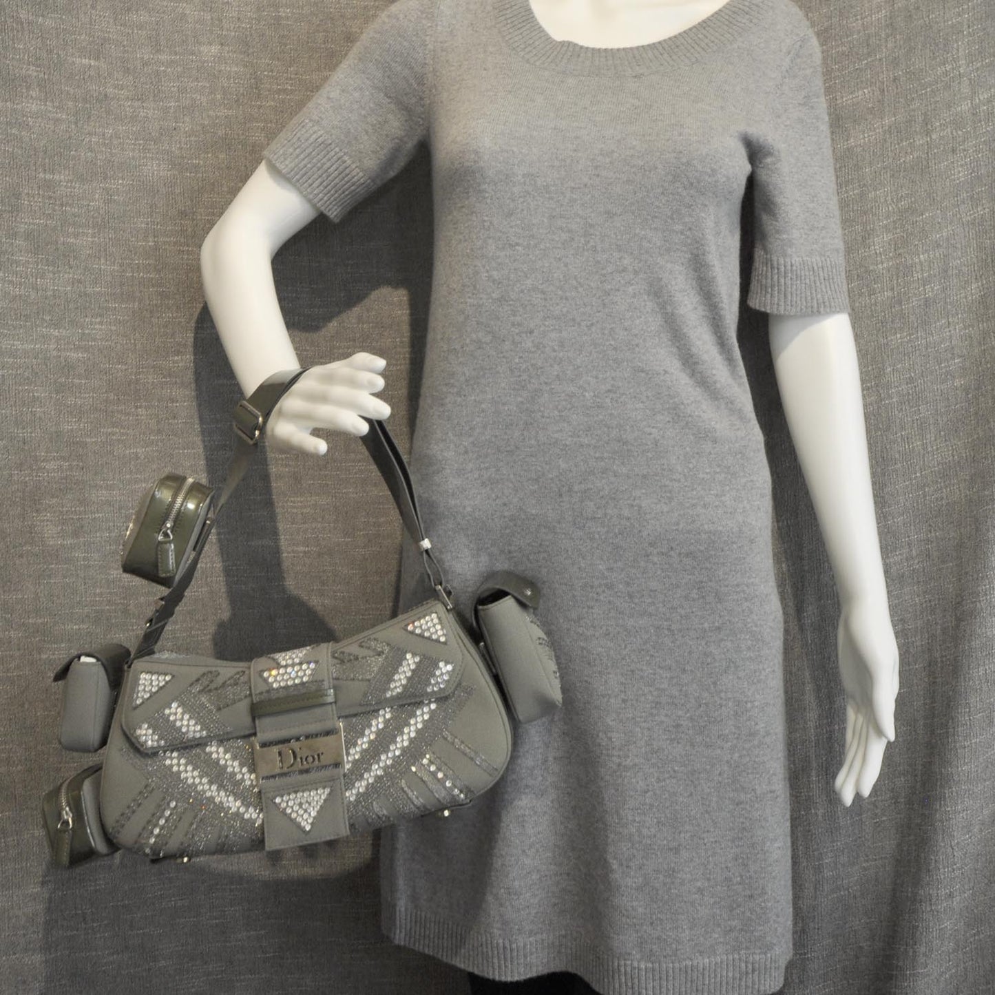 Beaded Sequin Street Chic Columbus Avenue Bag Green