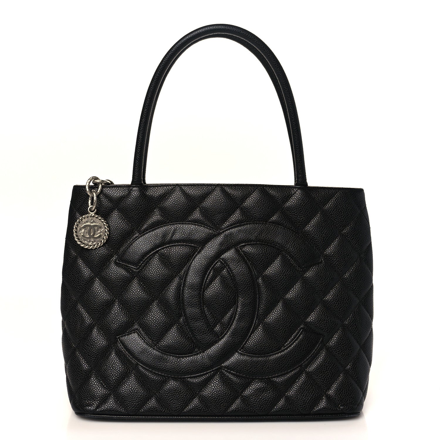 Chanel Caviar Quilted Medallion Tote Black 1 of 9