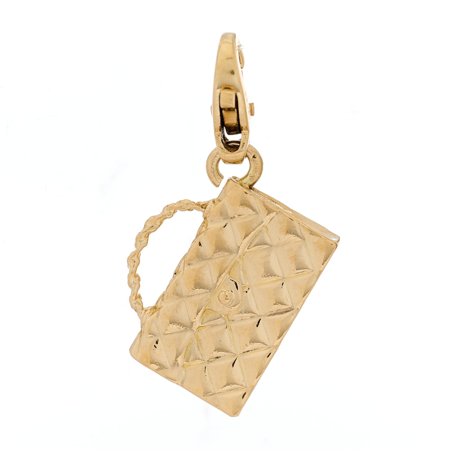18K Yellow Gold Classic Flap Charm