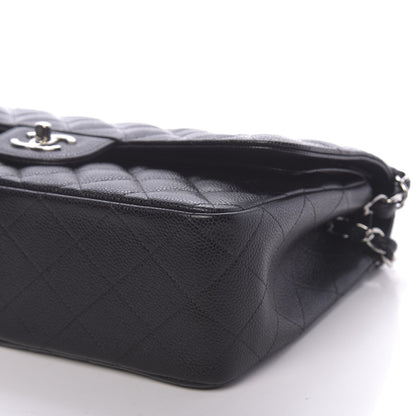 Chanel Caviar Quilted Jumbo Double Flap Black 9 of 11