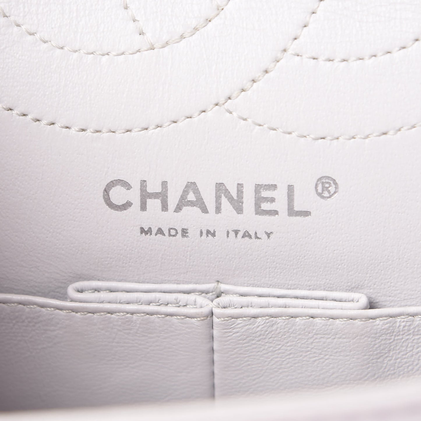 Aged Calfskin Quilted 2.55 Reissue 225 Flap Light Grey
