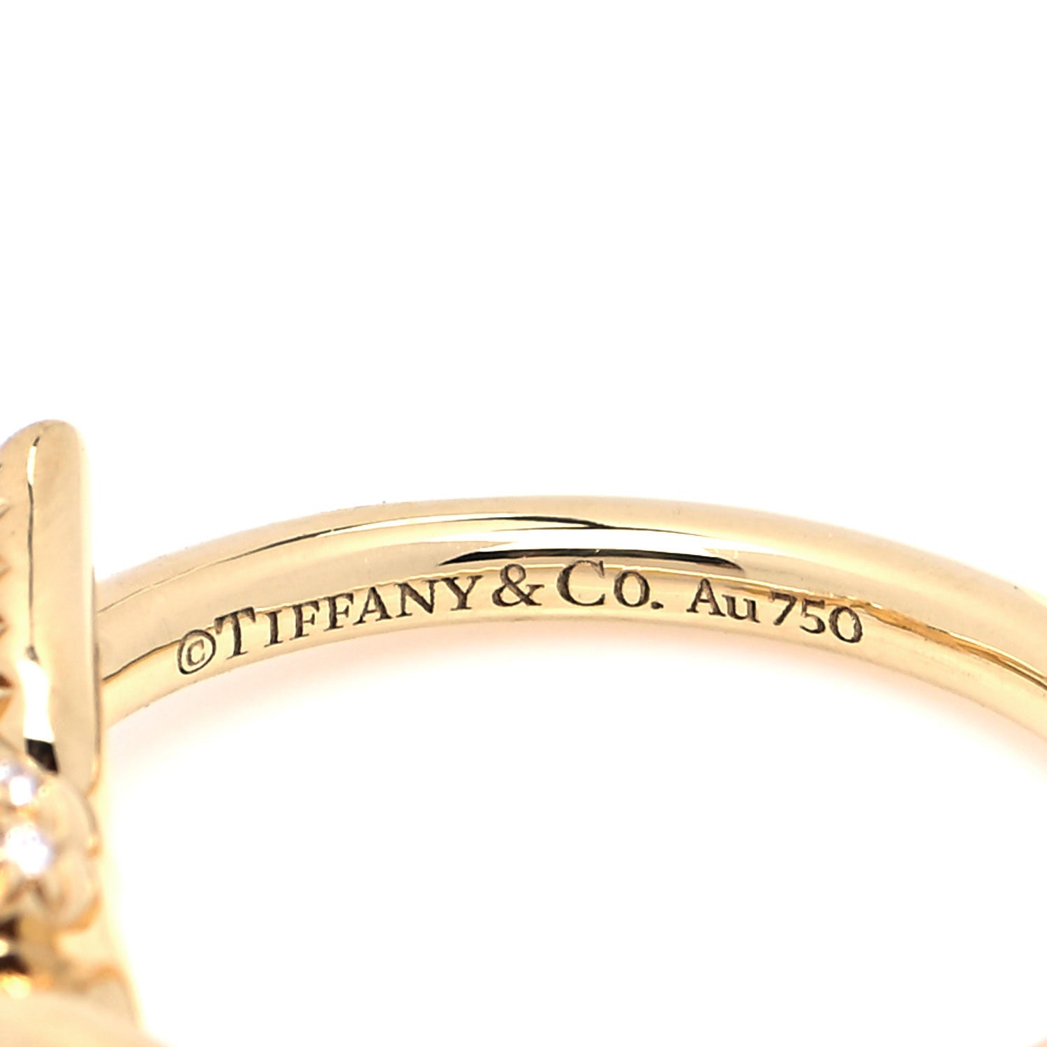 Tiffany 18K Yellow Gold Diamond Small Knot Ring 47 4 4 of 5