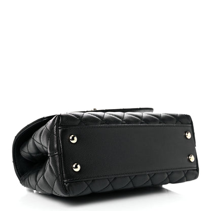 Chanel Caviar Quilted Mini Coco Handle Flap Black 4 of 9