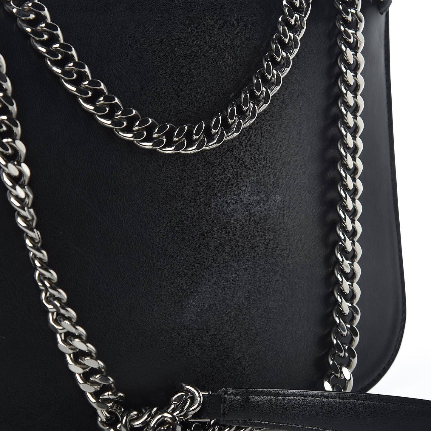 Eco Alter Nappa Medium Falabella Box Shoulder Bag Black