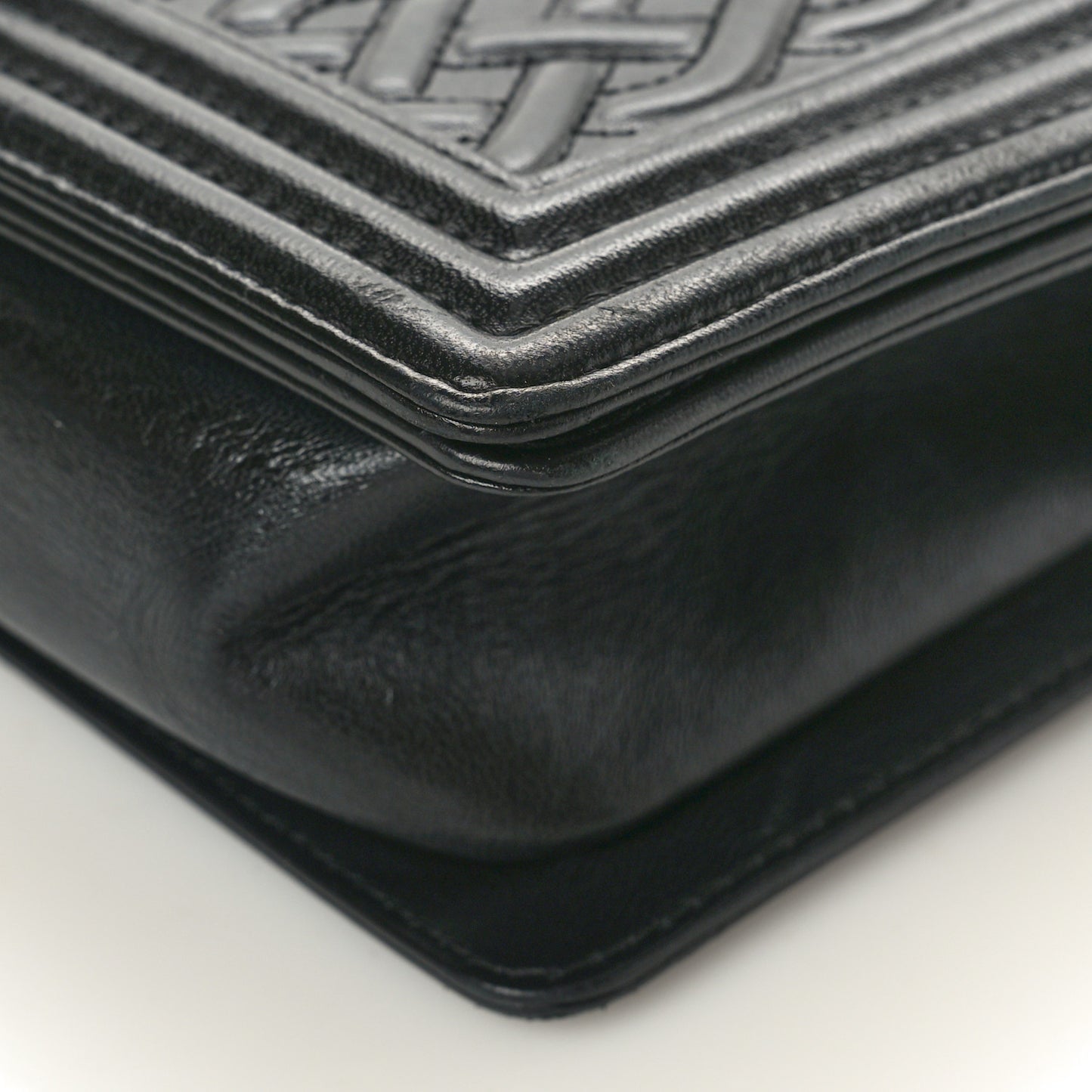 Lambskin Medium Celtic Boy Flap Black