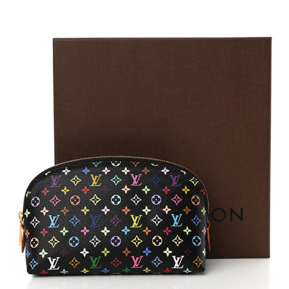 Louis Vuitton Monogram Multicolor Cosmetic Pouch Black Grenade 7 of 7