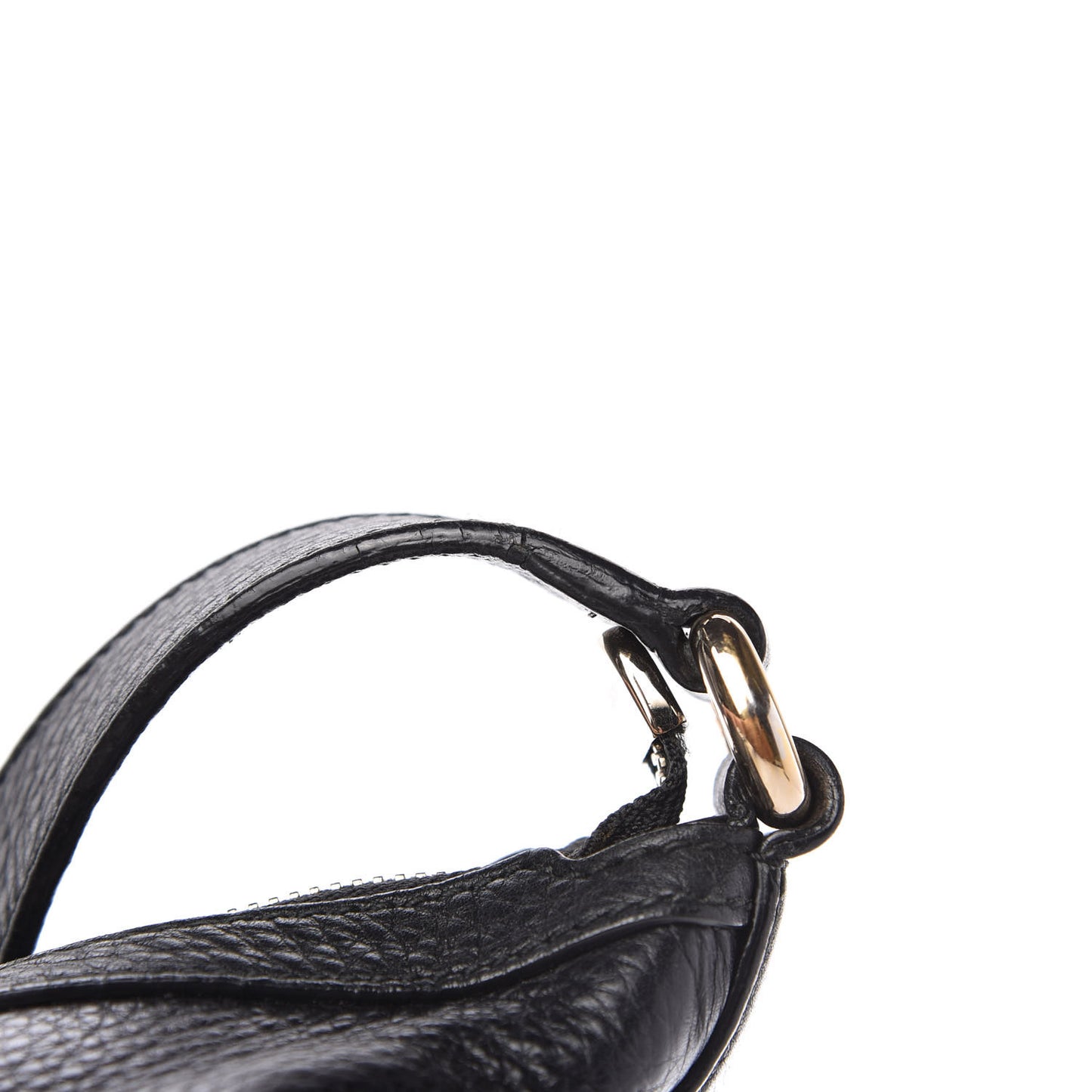 Pebbled Calfskin Medium Soho Hobo Black