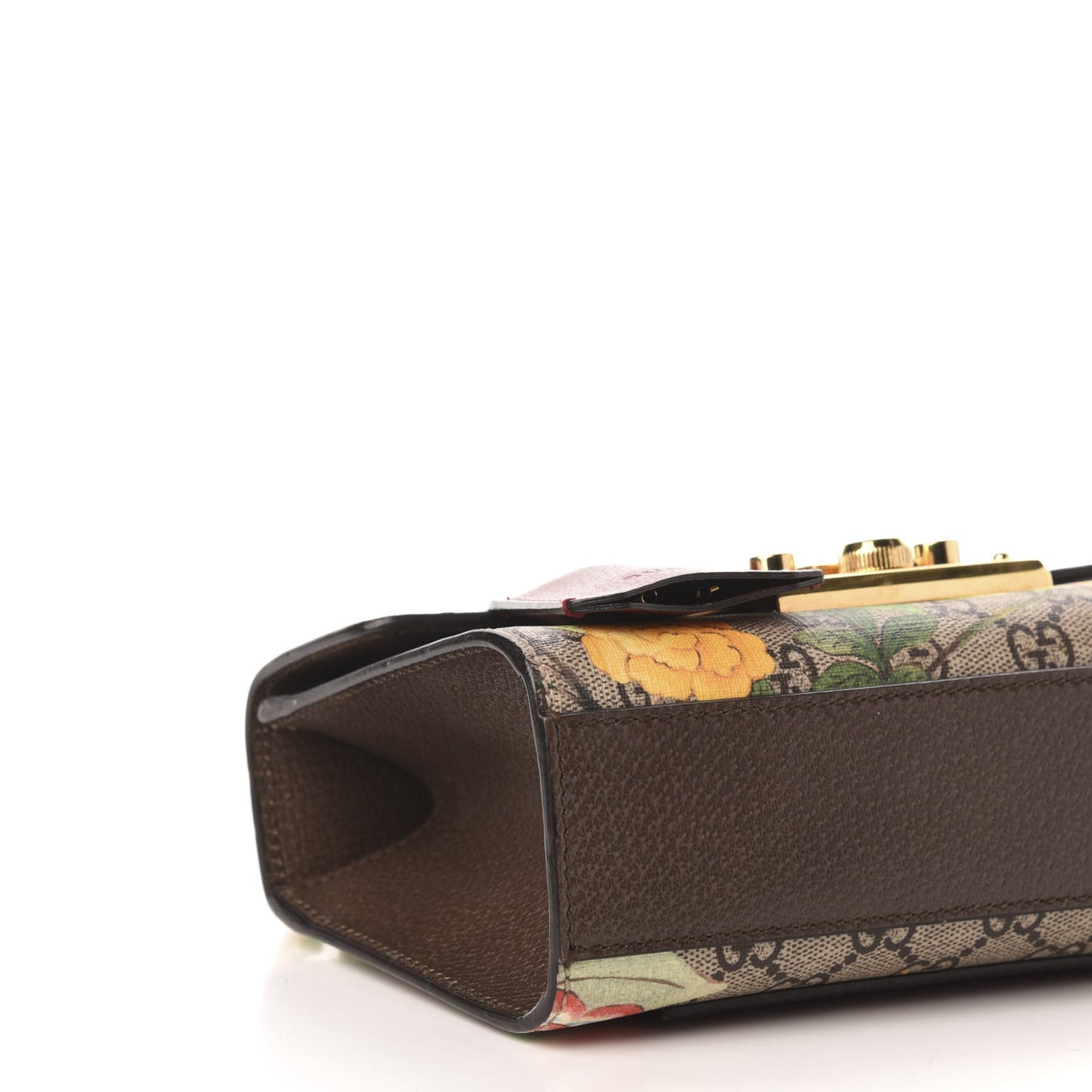 GG Supreme Monogram Tian Small Padlock Shoulder Bag Beige Multicolor New Acero