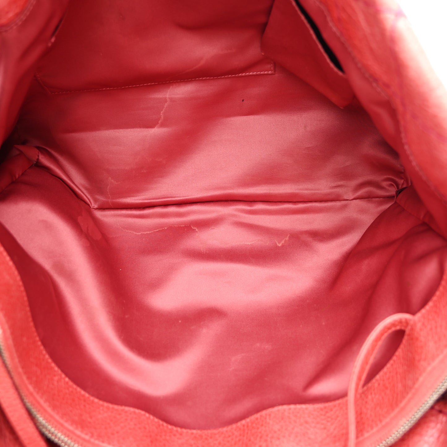 Glazed Calfskin Large On The Road Tote Pink