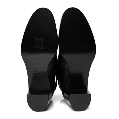 Hermes Calfskin Frenchie 50 Ankle Boots 38 Black 5 of 7