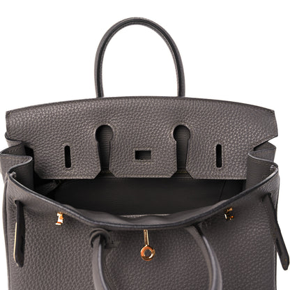 Hermes Togo Birkin 25 Etain 19 of 36