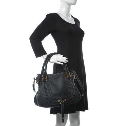 Chloe Calfskin Medium Marcie Satchel Black 2 of 11
