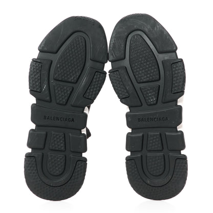 Balenciaga Neoprene Knit Allover Logo Bi-Color Sole Womens Speed Sneakers 40 Black White 5 of 8