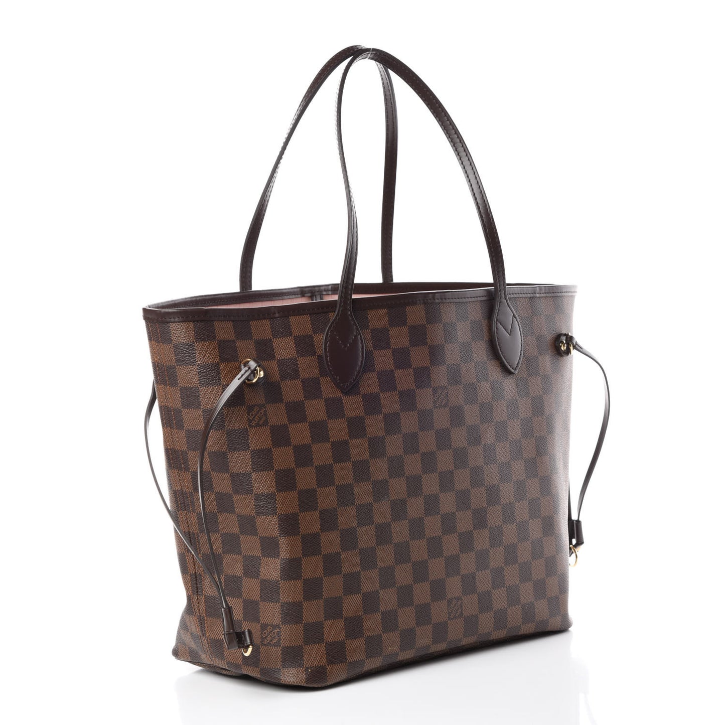 Damier Ebene Neo Neverfull MM Rose Ballerine