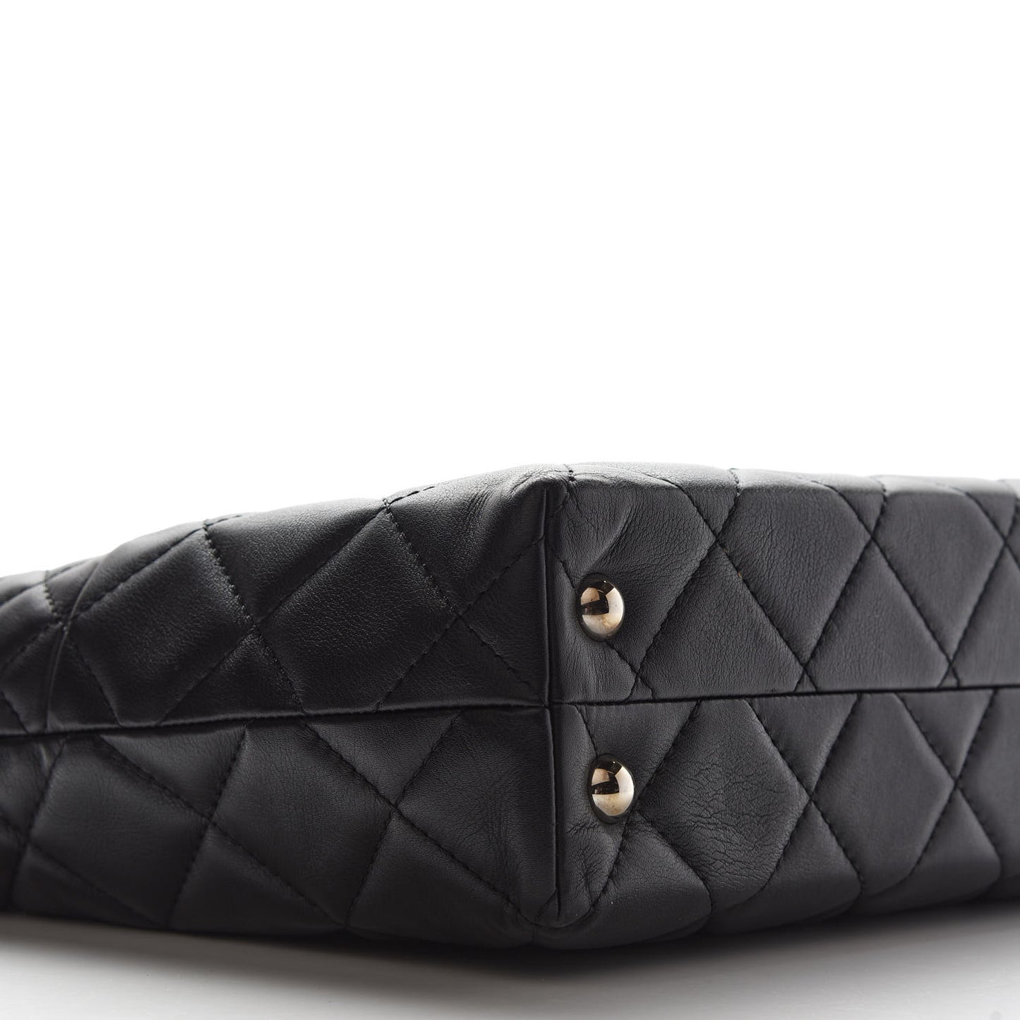 Calfskin Quilted In The Business North South Tote Black