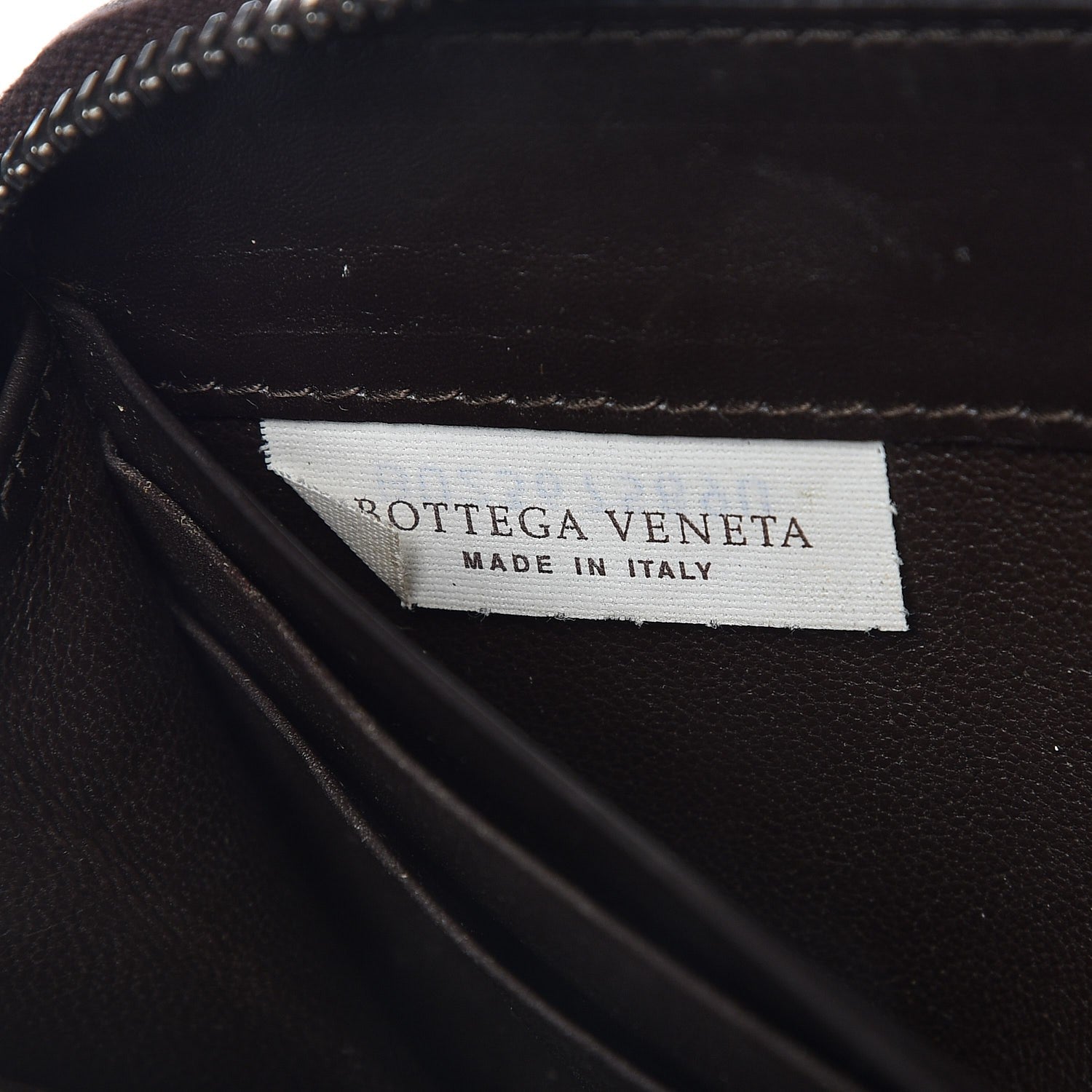 Bottega Veneta Nappa Intrecciato Zip Around Wallet Ebano 7 of 7