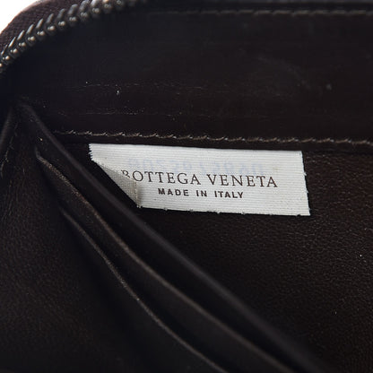 Bottega Veneta Nappa Intrecciato Zip Around Wallet Ebano 7 of 7