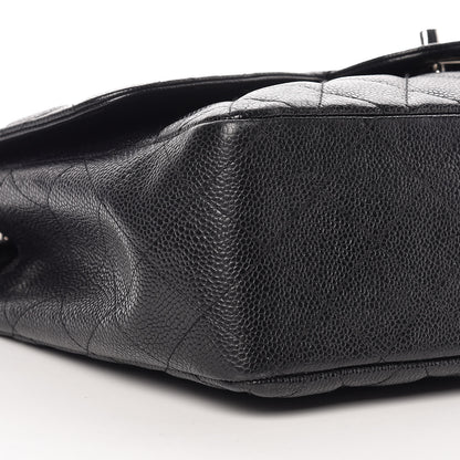 Chanel Caviar Quilted Jumbo Single Flap Black 8 of 9