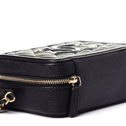 Chanel Caviar Quilted CC Filigree Vanity Clutch With Chain Black 8 of 10