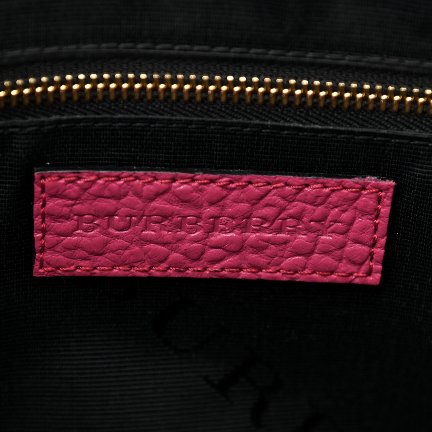 Burberry Heritage Grain Check Embossed Small Orchard Bowling Bag Dark Plum 6 of 10