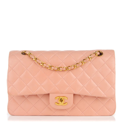 Chanel Lambskin Quilted Medium Double Flap Light Pink 1 of 9