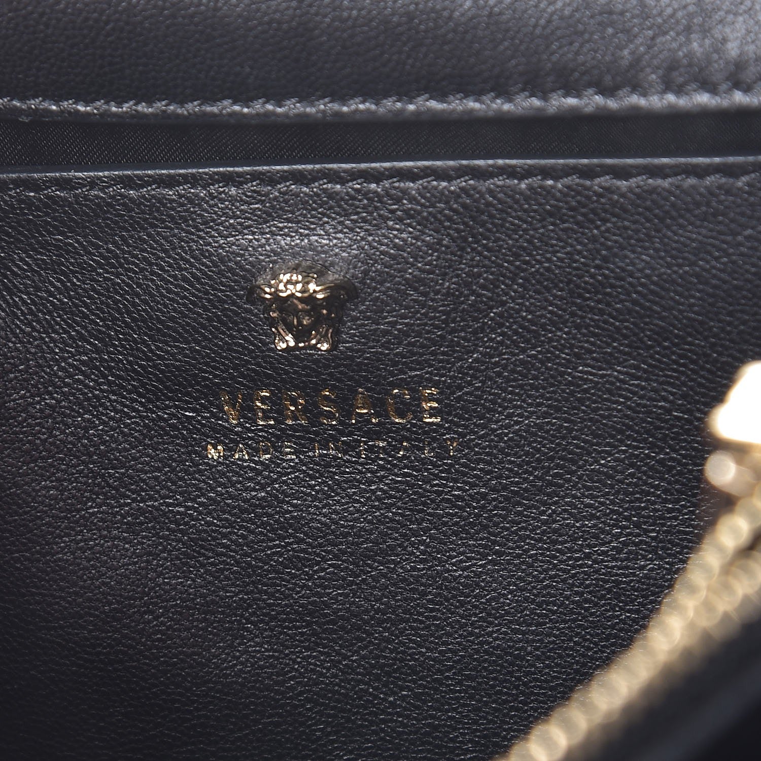 Versace Nappa Palazzo Sultan Shoulder Bag Black 7 of 7