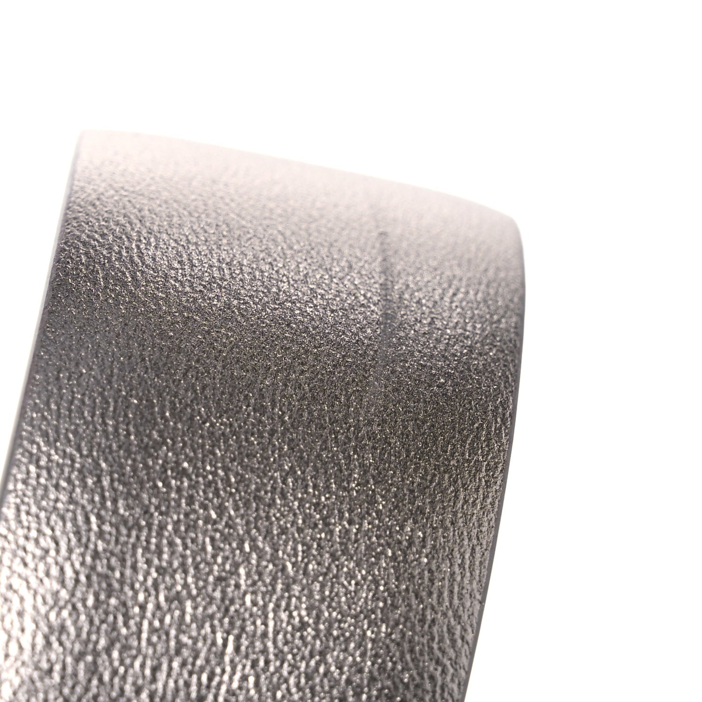 Metallic Calfskin Crystal CC Chain Belt 75 30 Silver