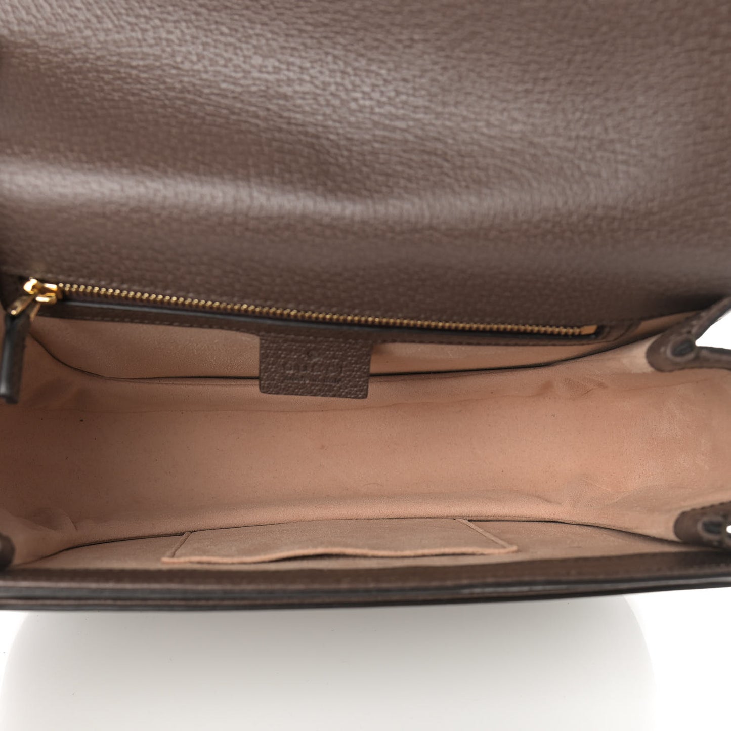 GG Supreme Monogram Web Small Ophidia Flap Messenger Bag Brown