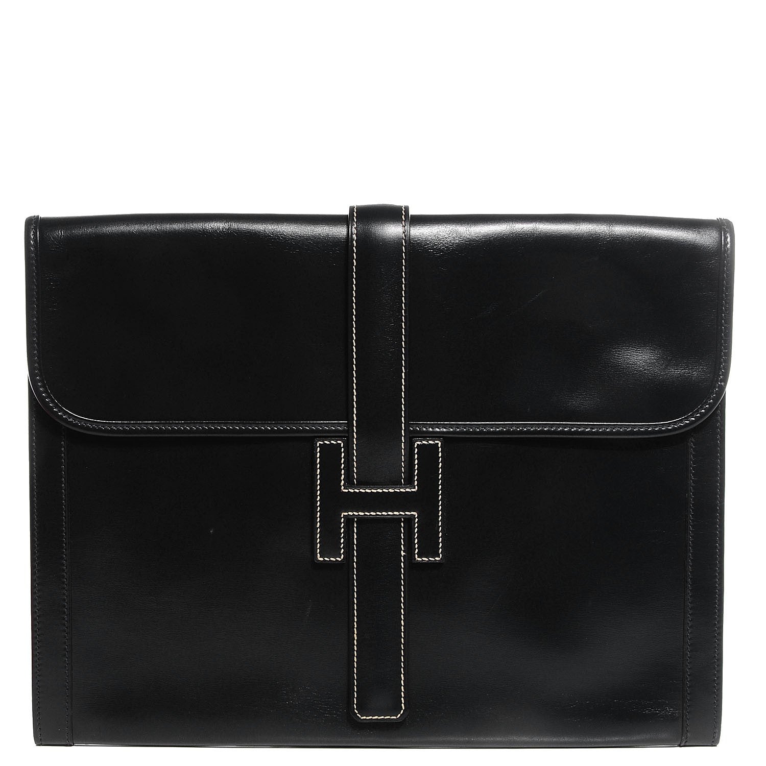 Hermes Box Jige GM Clutch Black 1 of 8