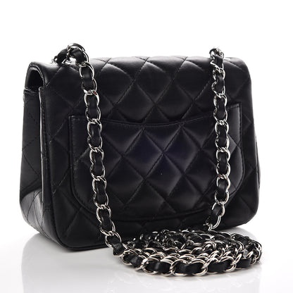 Chanel Lambskin Quilted Mini Square Flap Black 3 of 10