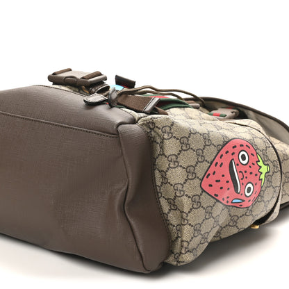 Gucci X Pablo DelCielo GG Supreme Monogram Web Cat Print Skateboard Backpack Brown 10 of 10