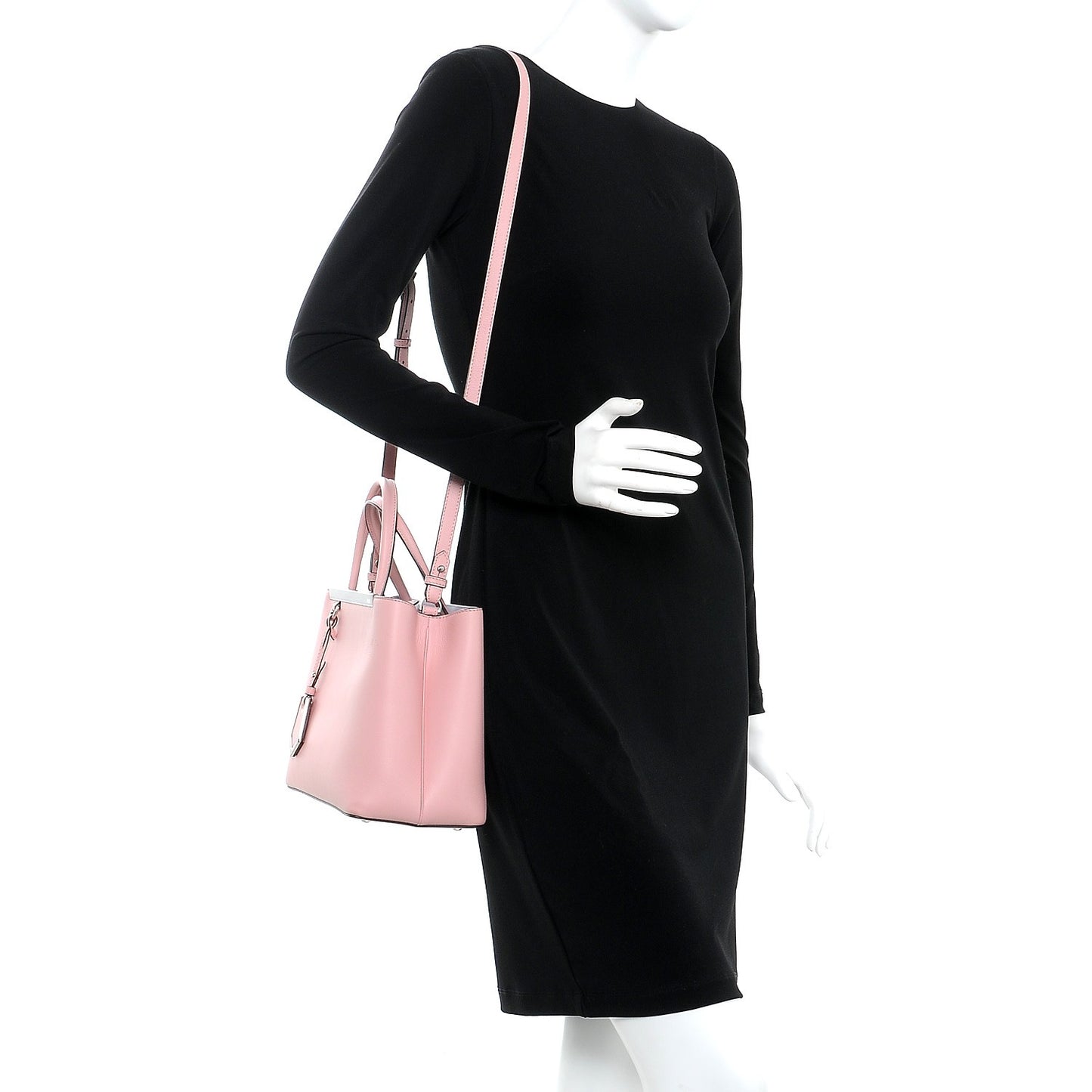 Vitello Dolce Century Petite 2Jours Tote Bubblegum Lilla Oliva