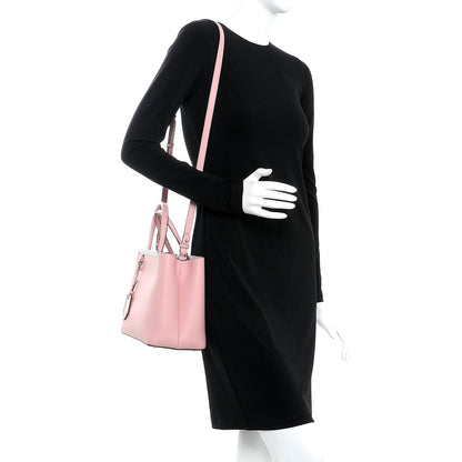Fendi Vitello Dolce Century Petite 2Jours Tote Bubblegum Lilla Oliva 2 of 10