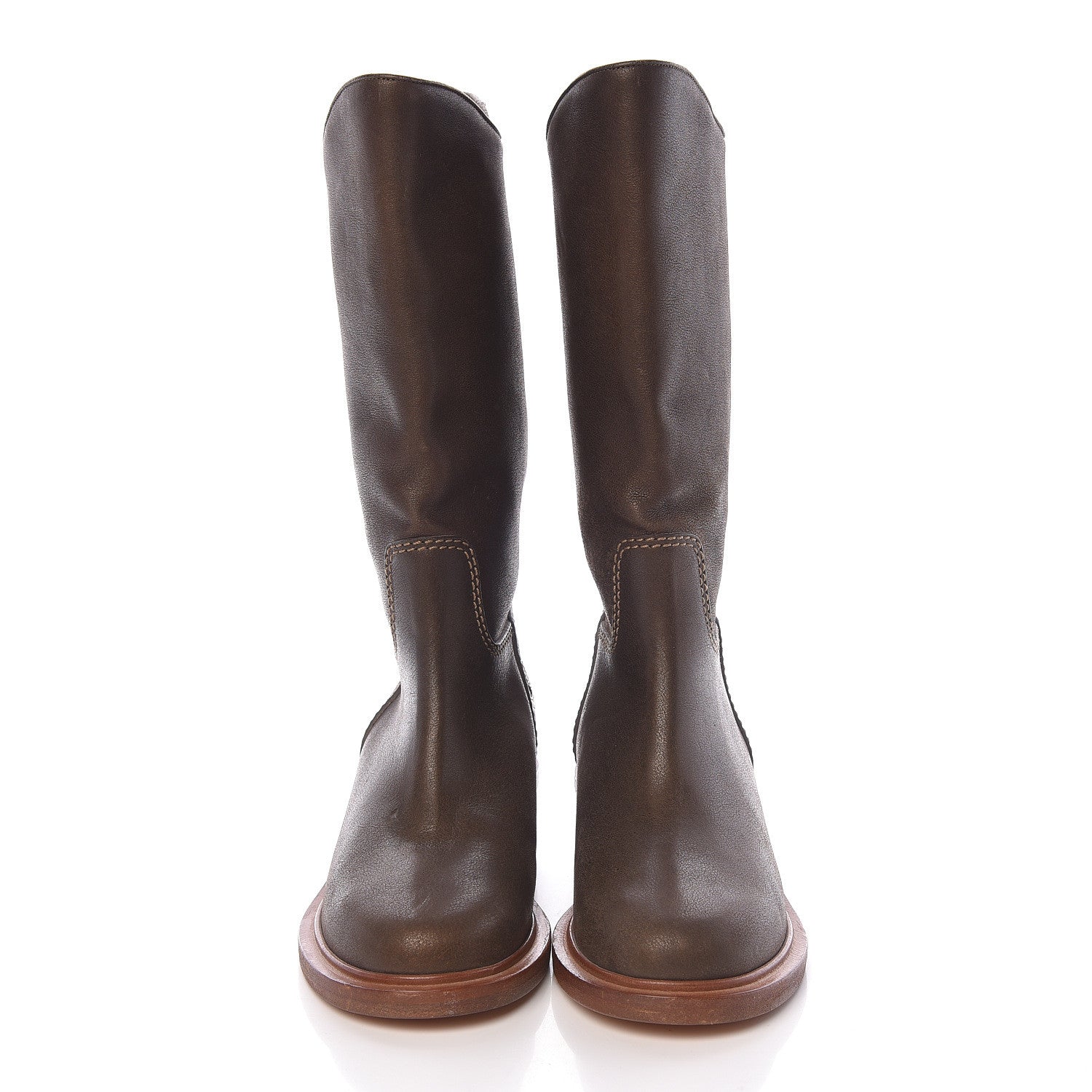 Chanel Calfskin Paris Dallas Boots 37 Dark Gold 2 of 6