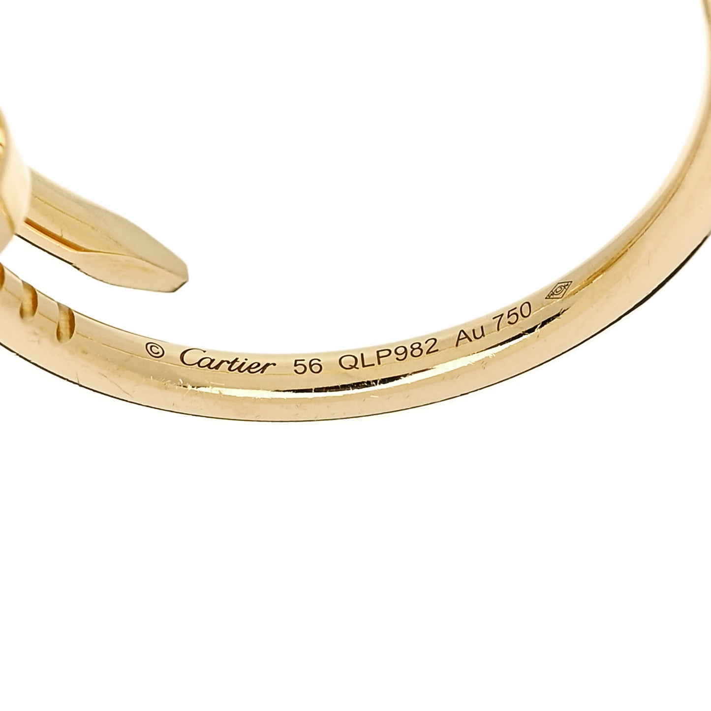 18K Yellow Gold Small Juste Un Clou Ring 56 7.5
