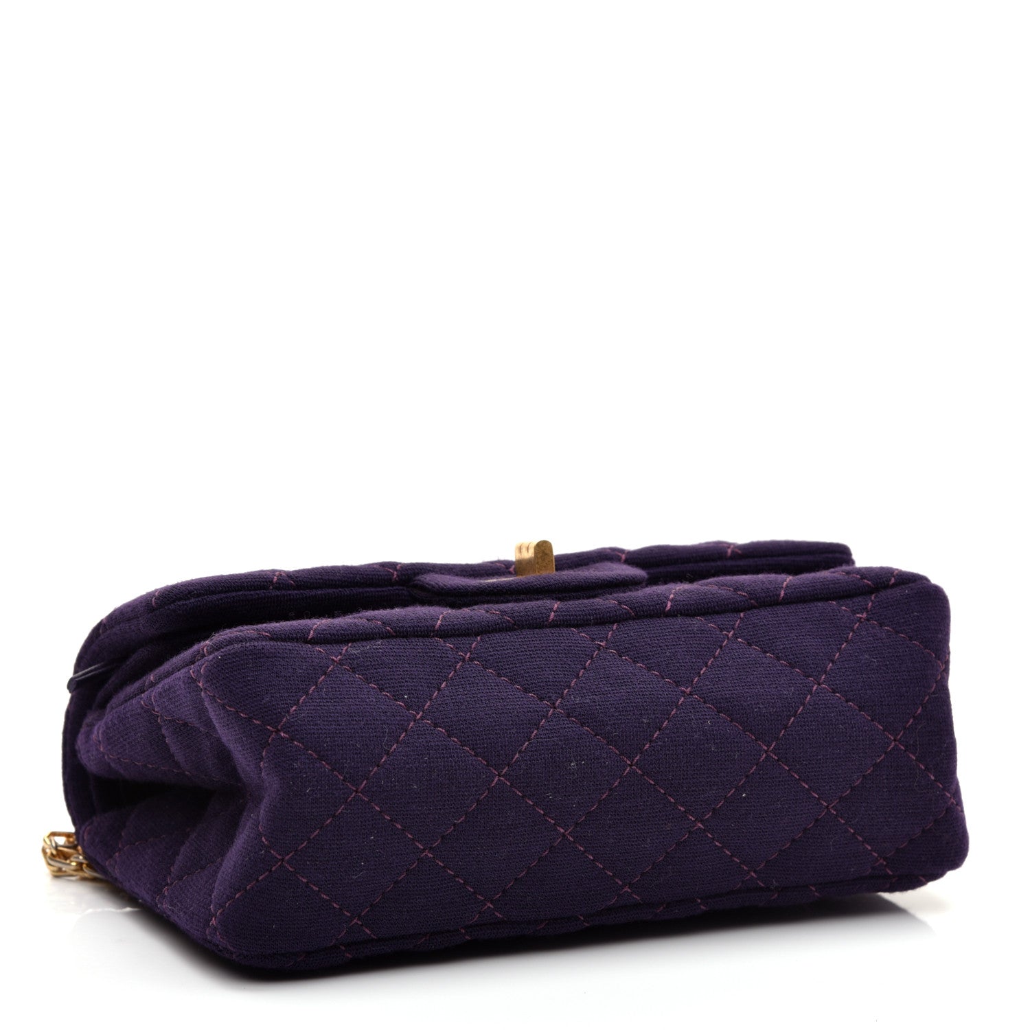 Chanel Jersey Quilted 2.55 Reissue 224 Flap Purple 4 of 11