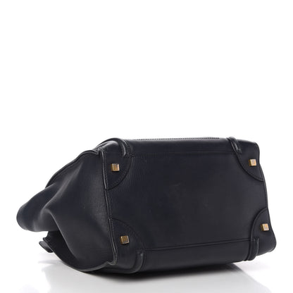 Celine Smooth Calfskin Mini Luggage Midnight 4 of 10