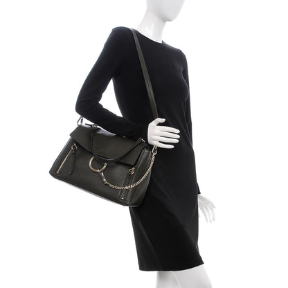 Chloe Calfskin Medium Faye Day Shoulder Bag Deep Forest 2 of 12