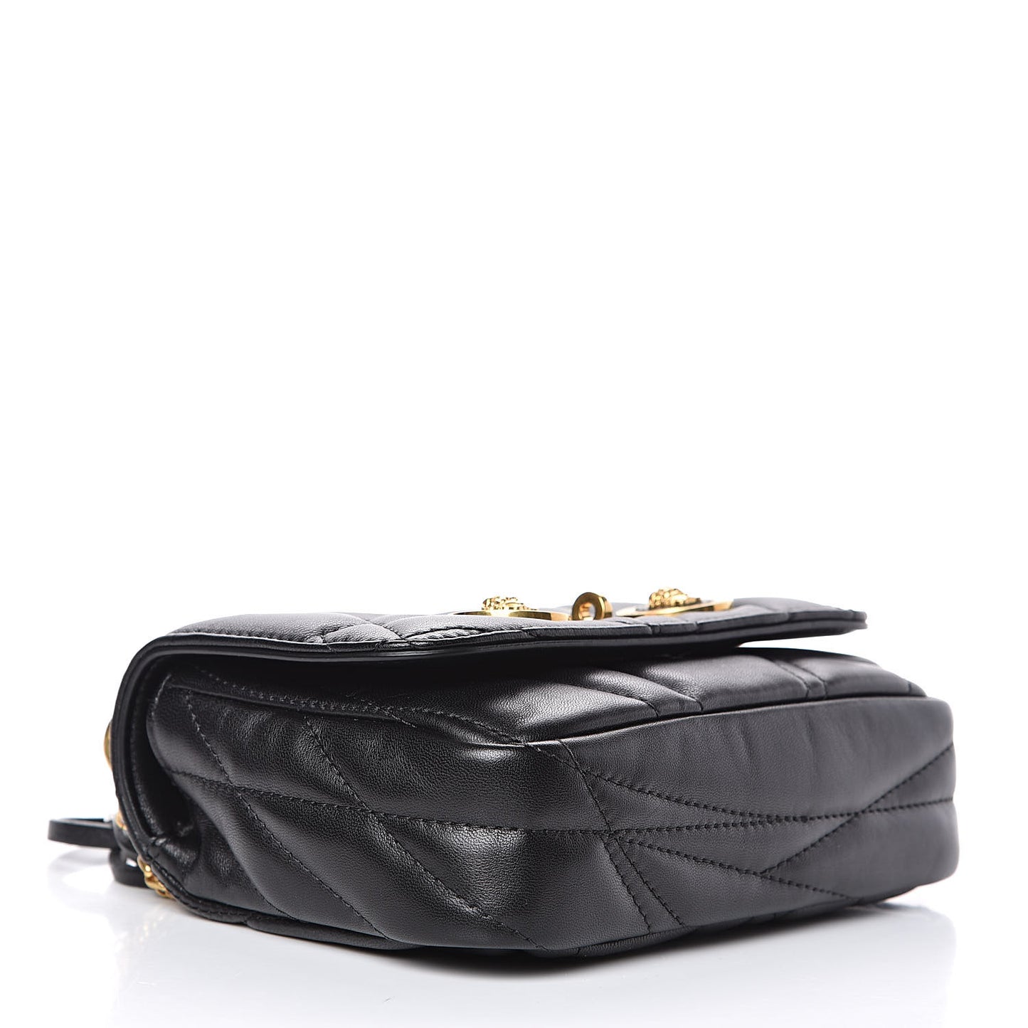 Nappa Quilted Icon Small Crossbody Bag Black