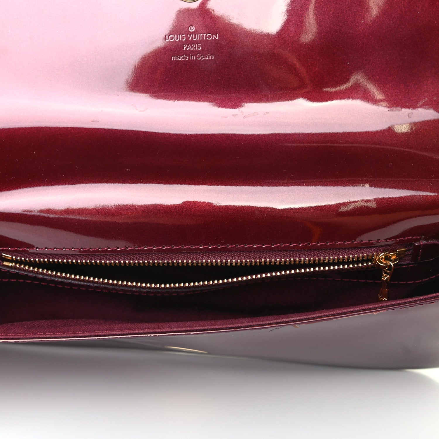 Louis Vuitton Patent Sobe Clutch Rouge Fauviste 5 of 6