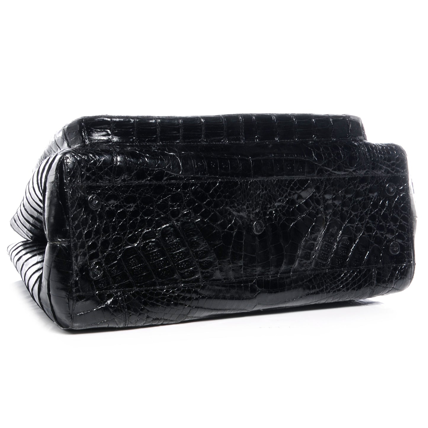 Crocodile Satchel Black