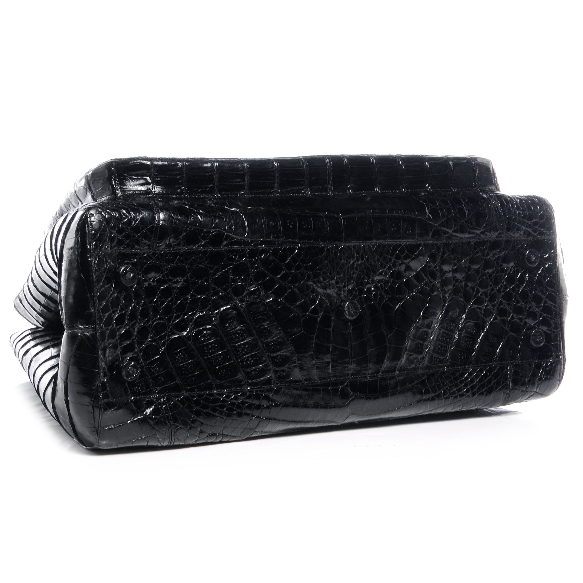 Nancy Gonzalez Crocodile Satchel Black 4 of 7